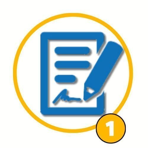 Passo 1 del processo d'ordine: Compila il modulo con i tuoi dati e invia la richiesta.